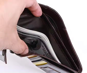 Men's <b>Wallet</b> Genuine Leather <b>Wallet</b> <b>Wallet</b> <b>RFID</b> <b>Blocking</b> Trifold Bifold Slim Extra Capacity Genuine Leather for Men Short - Product Image 3