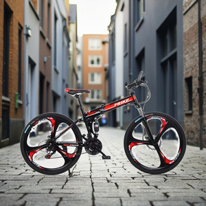 Bicicleta de Montaña Personalizada de 26 Pulgadas, 21 Velocidades, Suspensión Completa, Neumáticos Anchos, Horquilla de Acero, Frenos de Disco, para Adultos - Product Image 6