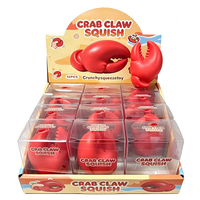Jouets à presser anti-stress 8 cm DIY en forme de griffe de crabe, bruyants et sans rebond, promotion spéciale