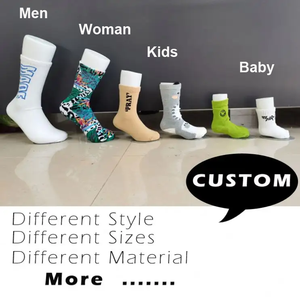 Kaus kaki uniseks Afrika kaus kaki tabung hitam gadis disesuaikan distributor desain merek biasa warna polos satu ukuran kaus kaki - Product Image 5