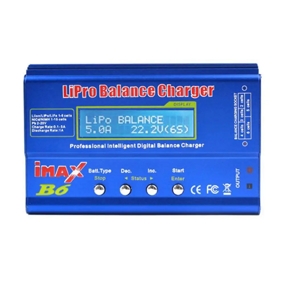 Hot bán 80W Pin sạc Lipo NiMH Li-ion Ni-Cd kỹ thuật số RC IMAX B6 lipro cân bằng sạc