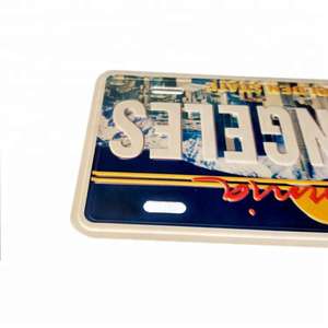 Placa de Aluminio Personalizada con Tema Americano, Logotipo en Relieve, Letrero Metálico de Hierro y Estaño, Imán, Placa de Matrícula para Decoración de Pared, Refrigerador y Hogar - Product Image 3