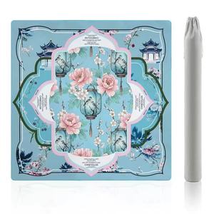 Tapis <span class=keywords><strong>de</strong></span> table Mahjong rétro à imprimé léopard et floral <span class=keywords><strong>de</strong></span> style chinois <span class=keywords><strong>avec</strong></span> propriétés antidérapantes et anti-bruit pour le jeu - Product Image 4