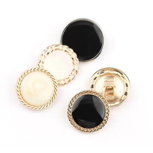 SAS Eco-friendly Wholesale Factory Price Round Gold Black Sewing <strong>Metal</strong> Shank <strong>Button</strong> - Product Image 5