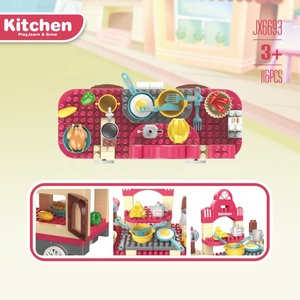 <span class=keywords><strong>Dream</strong></span> <span class=keywords><strong>Home</strong></span> Toy Bộ Đồ Chơi Xây Dựng 116 Món Đồ Chơi Bé Gái Quà Tặng Sinh Nhật Nhà Bếp Mini Khối Xây Dựng Cho Trẻ Em - Product Image 3