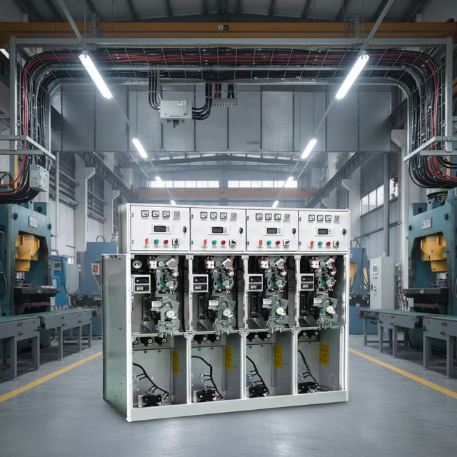 12kV 24kV SF6 Ring Main Unit Compact and Reliable Design RMU Gas-insulated Metal Enclosed Medium Voltage High-voltage Switchgear