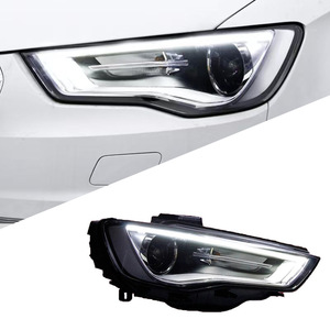Lắp ráp đèn pha cho Audi A3 13-16 sửa đổi cao cấp dẫn ban ngày Chạy ánh sáng hai tròng ống kính <span class=keywords><strong>Xenon</strong></span> H4 Bóng đèn 12V mới 6000K - Product Image 2