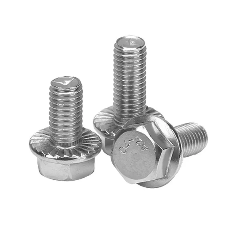 HSL Hex mặt bích Bolt din6921 Hex mặt bích Bolt 8.8 10.9 12.9 Grade thép không gỉ Hex mặt bích Bolt và NUT máy giặt inconel 600