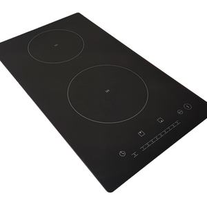 Electrodomésticos de Cocina Integrados en la Encimera, 2 Hornillas Dobles Híbridas, Estufa Eléctrica de Cerámica para Camping - Product Image 4