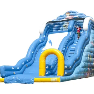 Fancy Inflatable Bounce House With Slide Supply Commercial Inflatable water castle with slide