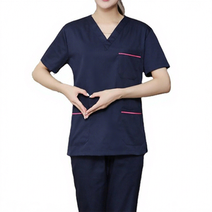 Uniforme Quirúrgico para Uso Hospitalario, Venta al por Mayor en Bangladesh, Tela de Algodón Tejida Antiestática de Primera Calidad, Ligera, Duradera y sin Costuras - Product Image 1