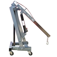 Mini grue de chantier pliable hydraulique à essence 2t, élévateur portable
