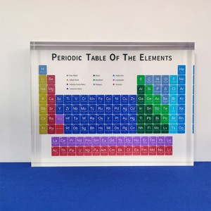 Tableau <span class=keywords><strong>périodique</strong></span> en acrylique transparent avec impression UV et éléments réels, présentoir de la table <span class=keywords><strong>périodique</strong></span> avec éléments, décoration de la table <span class=keywords><strong>périodique</strong></span> en 3D - Product Image 2