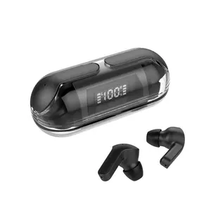 TWS earbud Mini In-Ear Bluetooth 5.3 nirkabel transparan headphone musik Retro OEM ODM earphone