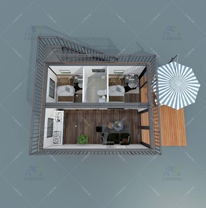 Prezzo <span class=keywords><strong>di</strong></span> fabbrica 20ft doppio piano prefabbricato casa contenitore casa Flat Pack casa contenitore casa ufficio per la <span class=keywords><strong>vendita</strong></span> - Product Image 3