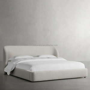 <span class=keywords><strong>Cama</strong></span> Moderna y Acogedora con Estructura de Acero Tapizada y Suave, Diseño Elegante y Contemporáneo - Product Image 2