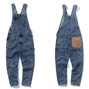 Marchio di marea vestiti <span class=keywords><strong>giardiniere</strong></span> per uomini e donne primavera e autunno larghi Casual Cowboy vestiti da <span class=keywords><strong>giardiniere</strong></span> bretelle - Product Image 2