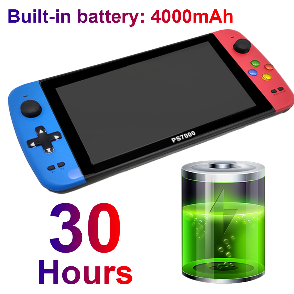 PS7000ポータブルHDビデオゲームコンソール 7 inch PS7000 128 Bit Handheld game console Big Screen HD