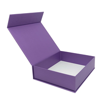 Boîte-cadeau pliable magnétique de luxe conçue sur mesure Emballage en carton estampé à chaud Boîte-cadeau cosmétique avec revêtement UV