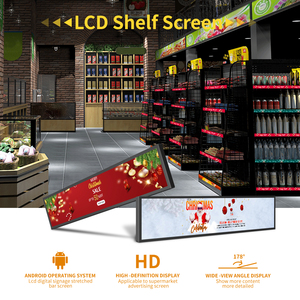 23.1 35 47.1 inch trong nhà LCD kỹ thuật số kéo dài thanh Màn hình signage ngang hiển thị kiosk cho kệ hàng hóa khuyến mãi - Product Image 3
