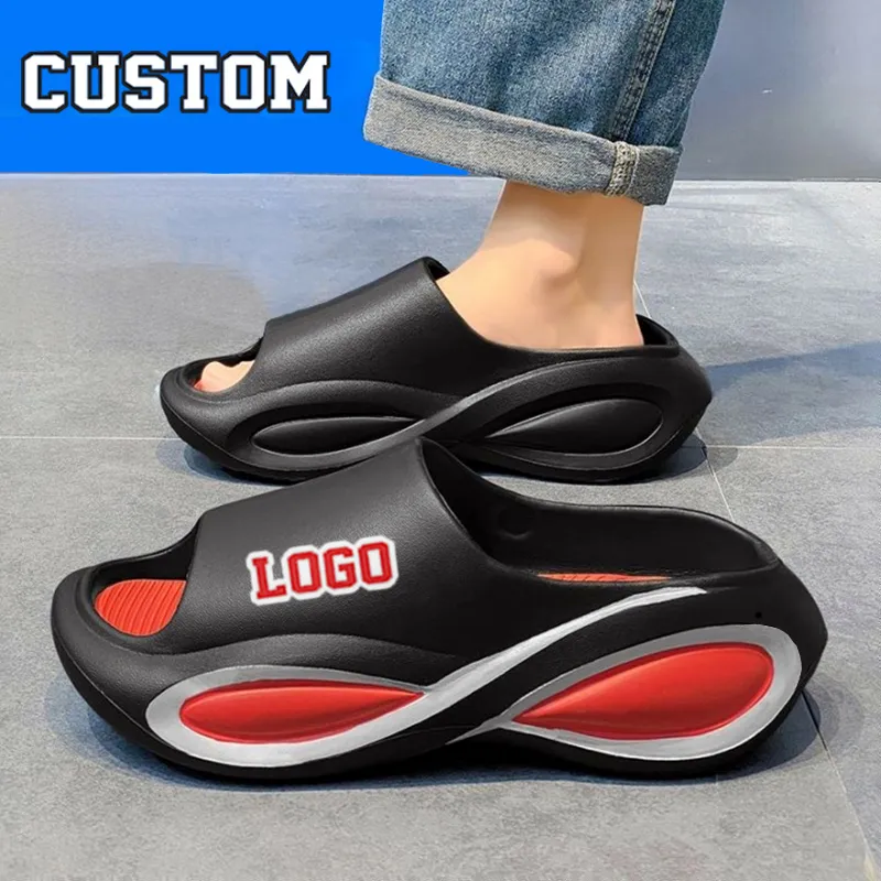 Designer Custom Eva Slides Outdoor Sport Slipper Sandal Mens Sandals Custom Logo Slides New Fashion Slide Slipper Customization