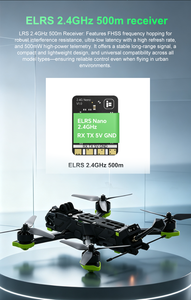 Dron FPV Freestyle Negro y Verde de 5 Pulgadas con Motores sin Escobillas, Luces LED, Cámara 4K, Transmisión de 10 km y Control Remoto de Carbono - Product Image 6