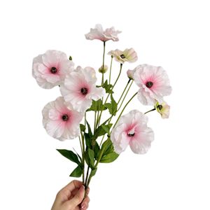 Flores Artificiales de Ranúnculo Yasunobu, Ramas Individuales de Seda Amarilla, Decoración para el Hogar, Accesorios para Bodas - Product Image 5
