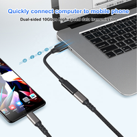 Cable USB C Hembra a USB Macho, 10 Gbps, USB 3.0 Tipo A Macho a Tipo C Hembra, Extensor Convertidor, USB 3.2 Gen 2 OTG para Laptop USB