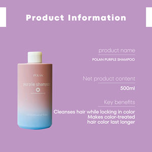 POLAN professionnel sans ammoniaque 500ml violet verrouillage-couleur <span class=keywords><strong>cheveux</strong></span> shampooing <span class=keywords><strong>anti</strong></span>-jaune pas de couleur rouge - Product Image 5