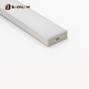 Hot Sale 30*10 Customized No Grooving Led Aluminum Profile for Back Led Strips <b>Light</b> with Aluminum Profile clear Milky Diffuser - Product Image 5