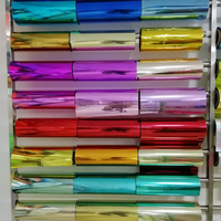 Film pour animaux de compagnie avec revêtement coloré pour guirlande de paillettes, pour poudre scintillante, pour décoration, pour rideau à franges