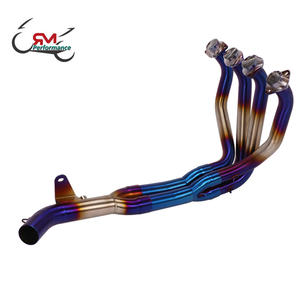 Glisser Sur Moto D'échappement Échapper Pour <span class=keywords><strong>Kawasaki</strong></span> Z900 2017 - <span class=keywords><strong>2020</strong></span> Ninja <span class=keywords><strong>900</strong></span> Connecter Avant Mi Lien Raccord de tuyau D'échappement De Série - Product Image 3