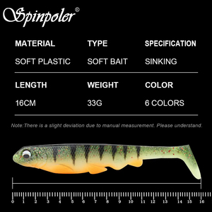 Leurre <span class=keywords><strong>de</strong></span> pêche Spinpoler 16cm/33g, appât souple à queue <span class=keywords><strong>de</strong></span> pagaie, yeux 3D, leurre nageur pour gros gibier, <span class=keywords><strong>eau</strong></span> salée et <span class=keywords><strong>eau</strong></span> douce, pour brochet, bar et pêche en rivière - Product Image 2