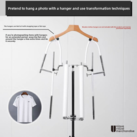 Porte-vêtements créatif à manches longues pour la photographie, support de suspension pour accessoires de shooting, présentoir de modèles