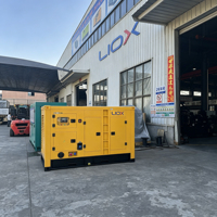 Generador Diésel KOFO de 125 kVA y 100 kW, Refrigerado por Agua, Opcionalmente Silencioso, de Marco Abierto, para Energía de Respaldo Continua en Fábricas