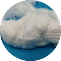 Hilos de Fibra de Nailon Brillante, Hilos de Poliamida Cruda Blanca en 3D