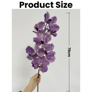 Orchidée <span class=keywords><strong>Vanda</strong></span> artificielle de haute qualité, toucher réaliste, en latex, 79 cm de long, pour la décoration de mariage et de la maison - Product Image 2