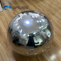 Boule miroir gonflable géante argentée, ballon réfléchissant pour festival, fête, spectacle sur scène, boîte de nuit, décoration intérieure