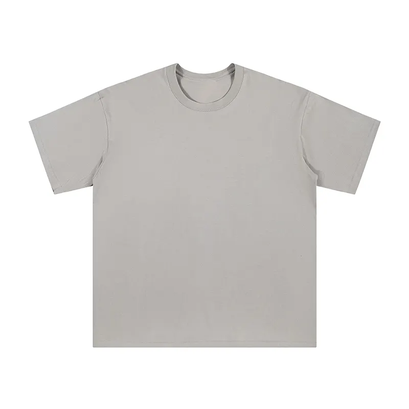 Magliette per gli uomini in bianco di alta qualità unisex cotone oversize magliette personalizzate il proprio marchio t-shirt tinta unita all'ingrosso