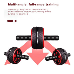 Rouleau abdominal robuste avec genouillère, roue solide pour les exercices de renforcement musculaire dans la salle de sport <span class=keywords><strong>ou</strong></span> à domicile - Product Image 3