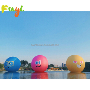 Globo Inflable Amarillo con Cara Sonriente, Globo Inflable con <span class=keywords><strong>Emoji</strong></span> para Decoración Divertida al Aire Libre - Product Image 3