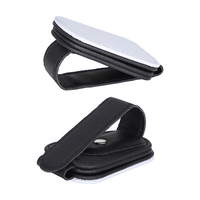 Support de lunettes en cuir PU par sublimation pour pare-soleil de voiture, porte-lunettes vierge à personnaliser, accessoires intérieurs auto DIY
