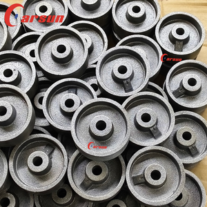 Roulettes industrielles à usage moyen, en acier et fonte, pivotantes, 2,5 pouces, résistantes à la chaleur, sans frein, roulement semi-acier simple - Product Image 6