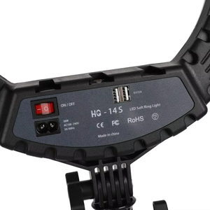 Hq14s Lumière de remplissage contrôlée par écran tactile de 14 pouces, lumière annulaire réglable, diode électroluminescente pour selfie mobile, bague de <span class=keywords><strong>photographe</strong></span> - Product Image 4