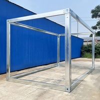 Structure de Conteneur Préfabriqué Modulaire Démontable en Acier Galvanisé Multi-usages de 20 pieds pour Vente en Gros