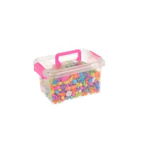 Meilleure Vente : Boîte de Rangement Colorée Écologique en Plastique pour Blocs de Construction DIY – Briques Éducatives Emboîtables, Jouet Modèle pour Tout-petits et Enfants