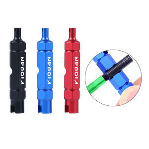 Outil de réparation multifonctionnel 3 en 1 direct usine pour vélo de route, clé à valve en aluminium pour pneus de vélo, clé à noyau de valve AV/FV - Product Image 1