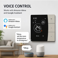 Termostato de Pared de Alta Calidad con Pantalla Táctil, Control de Temperatura por Aplicación Tuya, Ahorro de Energía para el Hogar, Fácil Operación