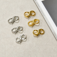 Lot de fermoirs mousquetons double ouverture en or et argent pour la fabrication de bijoux DIY, rallonges de colliers, bracelets et porte-clés