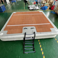 Piscine personnalisée de haute qualité mer lac rivière quai gonflable air eau tapis gonflable plate-forme flottante île pour la mer